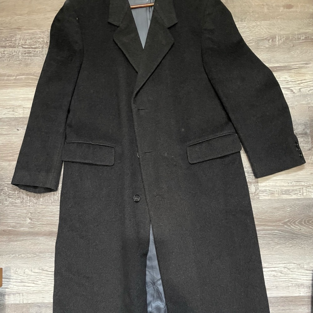 Men's Dark Gray Kuppenheimer Overcoat size 42 Regular